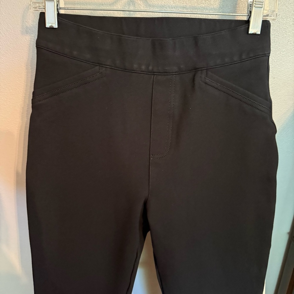 SPANX Women’s Black Ankle Pants Stretch Size S High Rise Tummy Control - Picture 2 of 11
